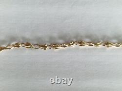 FANCY 9CT YELLOW GOLD LADIES BRACELET 7 INCHES HALLMARKED VINTAGE 6.58g