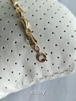FANCY 9CT YELLOW GOLD LADIES BRACELET 7 INCHES HALLMARKED VINTAGE 6.58g