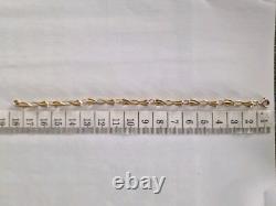 FANCY 9CT YELLOW GOLD LADIES BRACELET 7 INCHES HALLMARKED VINTAGE 6.58g