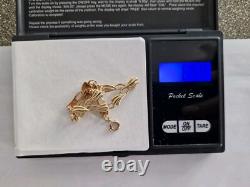 FANCY 9CT YELLOW GOLD LADIES BRACELET 7 INCHES HALLMARKED VINTAGE 6.58g