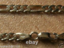 FIGARO 9ct YELLOW GOLD CHAIN BRACELET HALLMARKED 210mm LENGTH 5 GRAMS IN WEIGHT