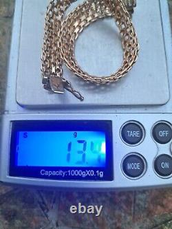 Fab 9ct Yellow Gold 7.5 Bracelet -4 Strand Mesh Design & Curved Profile-H/Mkd