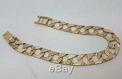 Fabulous 9ct Gold 7 1/2 Curb Link Bracelet. Goldmine Jewellers