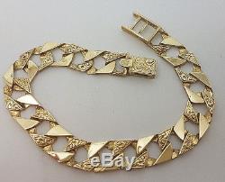 Fabulous 9ct Gold 7 1/2 Curb Link Bracelet. Goldmine Jewellers