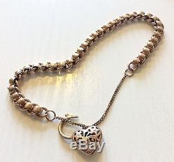 Fabulous Ladies High Quality Very Heavy Solid 9ct Rose Gold Roller Ball Bracelet