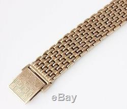 Fabulous Vintage Very Heavy 9ct Gold Mesh Link Design Bracelet Full Hallmark 78g