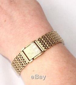 Fabulous Vintage Very Heavy 9ct Gold Mesh Link Design Bracelet Full Hallmark 78g