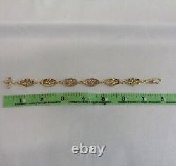 Fancy Link Bracelet 9ct Yellow Gold 16.2 grams Length 7 3/4in