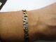 Fine 9ct Gold I Love You Two Tone Bracelet Weight 8.8 Grams 7-1/4 Inches