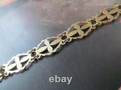 Fine 9ct Yellow gold bracelet 7.25 inches long