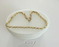 Fine Quality Ladies 7 Vintage Solid 9ct Yellow Gold Fancy Link Bracelet Chain