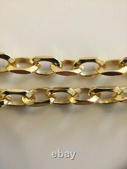 Fine Quality Ladies 7 Vintage Solid 9ct Yellow Gold Fancy Link Bracelet Chain