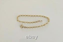 Fine Quality Ladies 7 Vintage Solid 9ct Yellow Gold Fancy Link Bracelet Chain