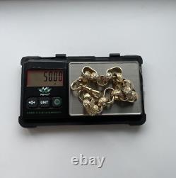 GENTS 9ct Gold on 925 Silver GYPSY BOX LINK Bracelet 9.'' SPECIAL DELIVERY
