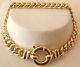 Genuine 9k 9ct Solid Gold Curb Bracelet With Bolt Ring Clasp 21 Cm