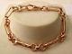 Genuine Solid 9k 9ct Rose Gold Albert Bracelet With Swivel Clasp