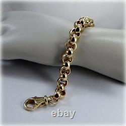 Gents 9ct Gold Belcher Link 9 Bracelet