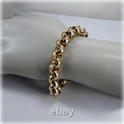 Gents 9ct Gold Belcher Link 9 Bracelet