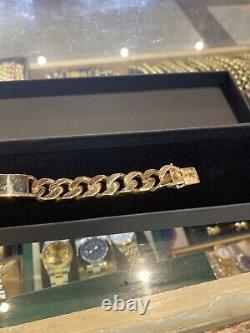 Gents 9ct gold id bracelet