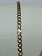 Gents 9ct Yellow Solid Gold 8 1/2 Classic Curb Link Bracelet. 3.8. Hallmarked