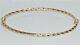 Genuine 9ct Yellow Gold Ladies Bangle Twisted Design New Cheapest On Ebay