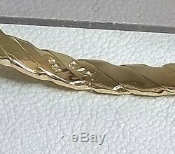 Genuine 9ct Gold Traveller style Baby Bangle Real Gold (not filled or plated)