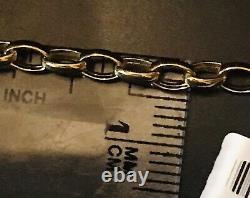 Genuine 9ct Yellow GOLD Belcher Bracelet (4mm) 7.5 Inch Hallmarked 375 Unisex