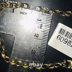 Genuine 9ct Yellow GOLD Belcher Bracelet (4mm) 7.5 Inch Hallmarked 375 Unisex