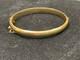 Genuine 9ct Yellow Gold 6mm Oval Hinged Bangle 60mm Diameter 8.51 Grams