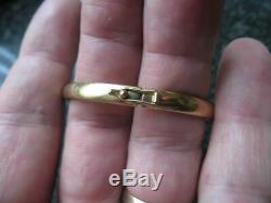 Gold 375 9ct Armspange Armreif Armband ca. 62mm Durchmesser 5.8g ca. 5mm breit 333