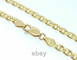 Gold Anchor Bracelet 9ct Yellow Gold Mariner Bracelet 7.5 Inch 3mm Wide Bracelet