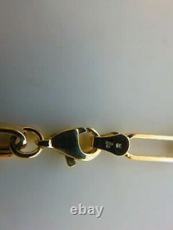 Gold Bracelet 9 Carat Yellow Ladies Paper Clip