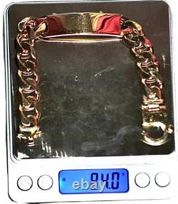 Gold Bracelet Mens 9ct Hallmarked