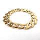Gold Curb Bracelet Mens 9ct Yellow Gold 49.4g 15.7mm Wide 9 Inches