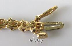 Gold Diamond Bracelet 9ct Yellow Gold Multi (1.00ct) Diamond Tennis Bracelet