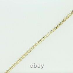 Gold Diamond Bracelet 9ct Yellow & White Gold Diamond Bracelet