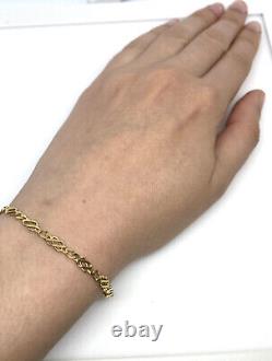 Gold Fancy Bracelet 9ct Yellow Gold Fancy Link Bracelet Ladies Fancy Bracelet