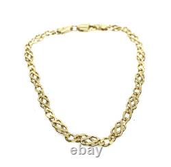 Gold Fancy Bracelet 9ct Yellow Gold Fancy Link Bracelet Ladies Fancy Bracelet