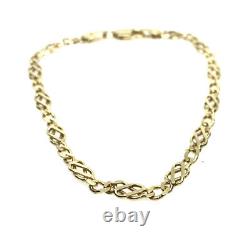 Gold Fancy Bracelet 9ct Yellow Gold Fancy Link Bracelet Ladies Fancy Bracelet