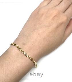 Gold Fancy Bracelet 9ct Yellow Gold Fancy Link Bracelet Ladies Fancy Bracelet