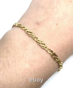 Gold Fancy Bracelet 9ct Yellow Gold Fancy Link Bracelet Ladies Fancy Bracelet