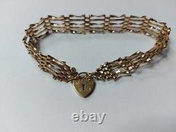 Gold Gate bracelet 375 5.9g L. C