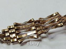 Gold Gate bracelet 375 5.9g L. C