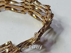 Gold Gate bracelet 375 5.9g L. C