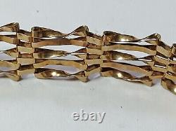 Gold Gate bracelet 375 5.9g L. C