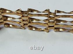 Gold Gate bracelet 375 5.9g L. C