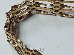 Gold Gate bracelet 375 5.9g L. C