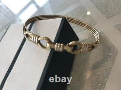 Gold Loop Hook Bangle Ladies 9ct UK hallmarked 14.3 grams