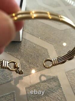 Gold Loop Hook Bangle Ladies 9ct UK hallmarked 14.3 grams