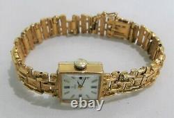 Gold Rolex Tudor ladies watch 1970's 9Ct solid gold case and bracelet